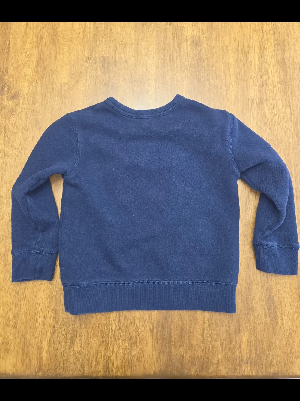Polo Bear Graphic Sweatshirt by Ralph Lauren, Navy Kids Sz 5, Bear Holding Sled